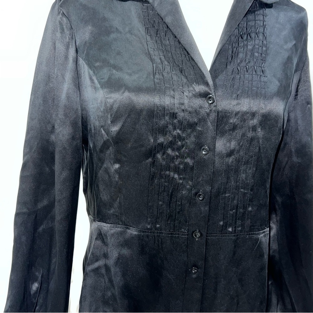Jones New York Black Silk Blouse - Picture 2 of 5
